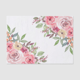 Modern Floral Bridal Shower Tissue Paper