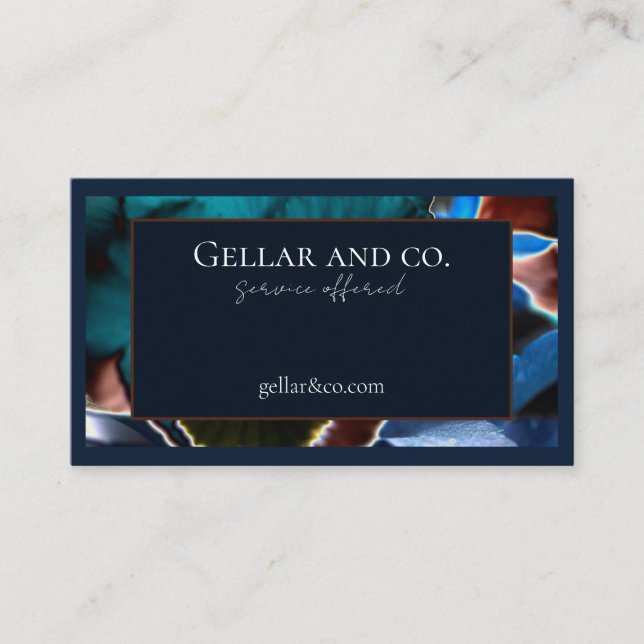 Modern Floral Business Card (Front)