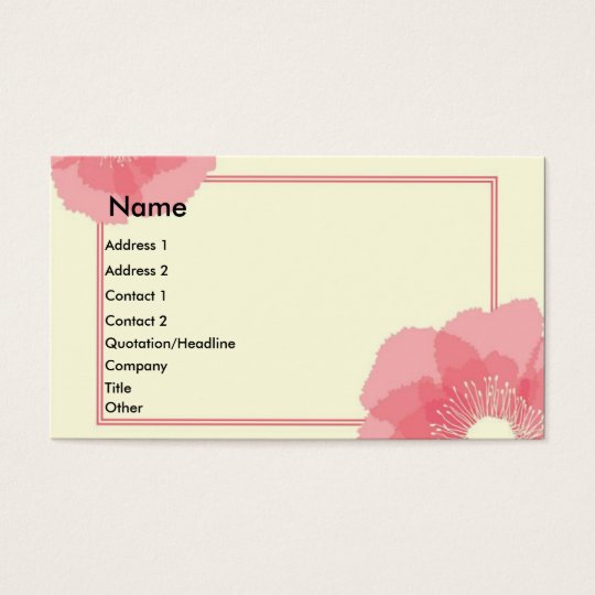 Modern Floral Business Card