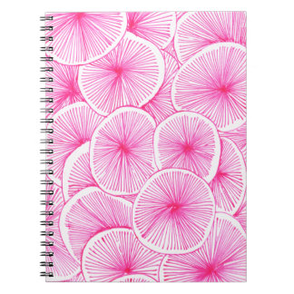 Modern, floral, colourful notebook, designer notes notebook