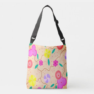 Modern Floral Crossbody Bag