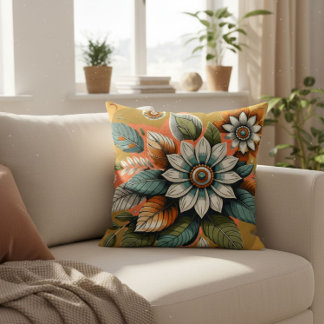 Modern Floral  Cushion