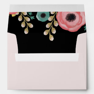 Modern Floral Custom Graduation  Envelopes