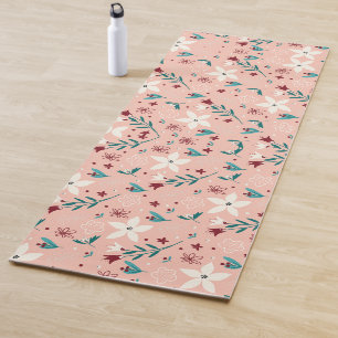 Modern Floral Cute Yoga Mat
