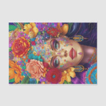 Modern Floral Decoupage Tissue Paper