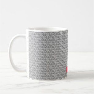 Modern floral design coffee mug