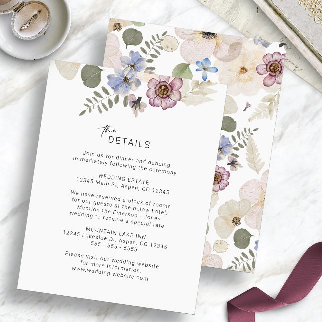 Modern Floral Enclosure Card (Modern Boho Watercolor Floral Enclosure Card by Painted Paperie
)