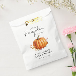 Modern Floral Fall Baby Shower  Favour Bags