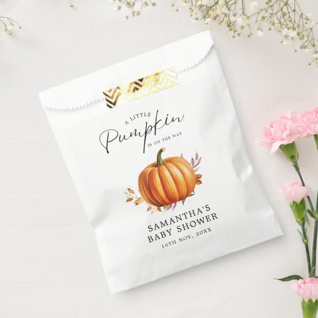 Modern Floral Fall Baby Shower  Favour Bags (Sealed)