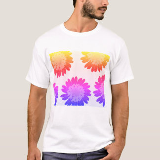Modern Floral Geometry – Elegant Botanical Pattern T-Shirt