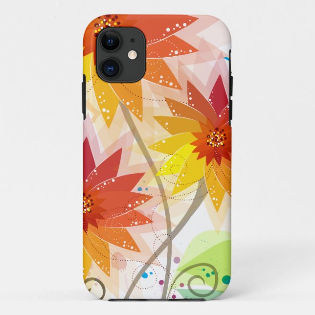 Modern Floral Illustration Case-Mate iPhone Case (Back)