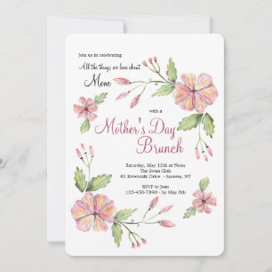 Modern Floral Invitation