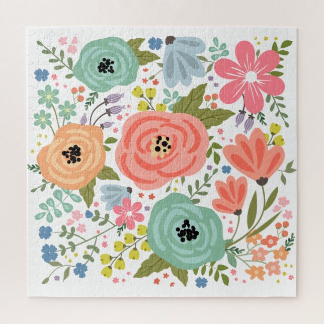 Modern Floral Jigsaw Puzzle (Vertical)