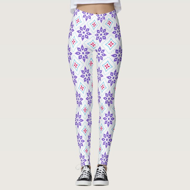 Modern Floral Leggings (Front)