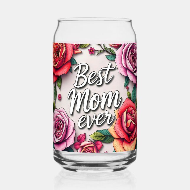 Modern Floral Luxury Gift Collection Can Glass (Front)