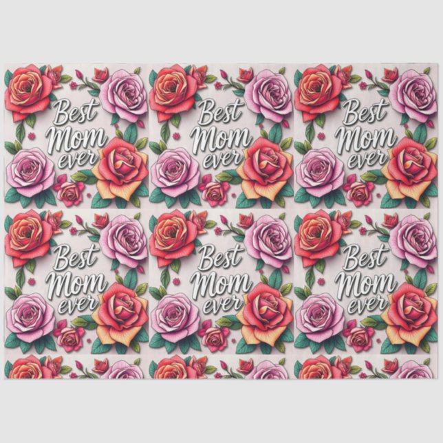 Modern Floral Luxury Gift Collection Tissue Paper (Front)