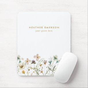 Modern Floral Mousepad