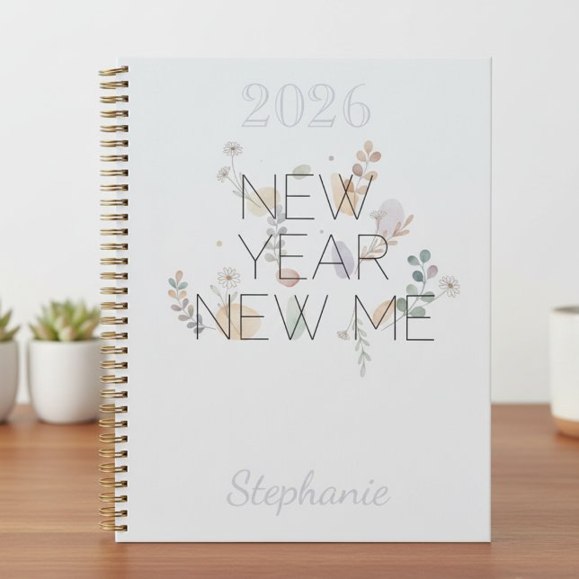 Modern Floral New Year New Me Planner (Modern Floral New Year New Me Planner)