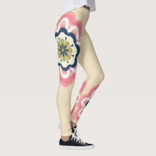 Modern Floral Pastel women Leggings