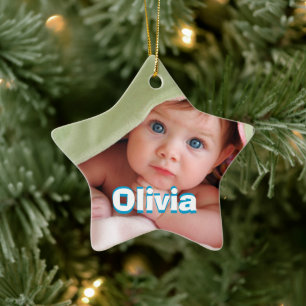 Modern Floral Pattern Bright Colours Ceramic Tree Decoration