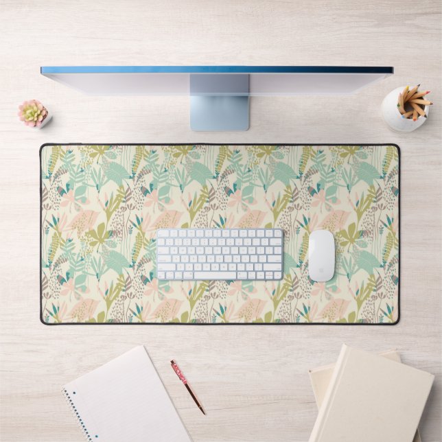 Modern Floral Pattern Desk Mat (Office 1)