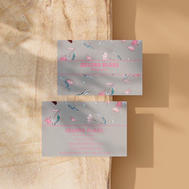 Modern Floral Pattern | Elegant & Professional Business Card (Creator Uploaded)