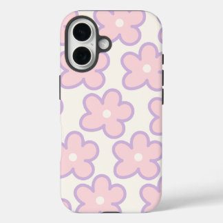 Modern Floral Pattern Iphone Case | Pink Aesthetic