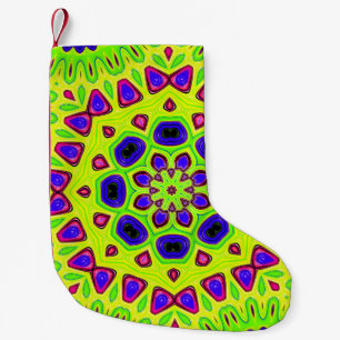 Modern floral pattern. Raster illustration. Persia Small Christmas Stocking
