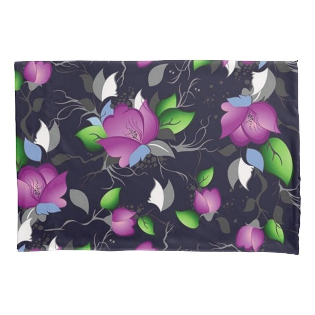 Modern Floral Pillowcase (Front)