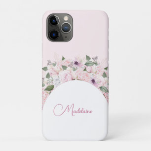 Modern Floral Pink Elegant Feminine iPhone 11 Pro Case