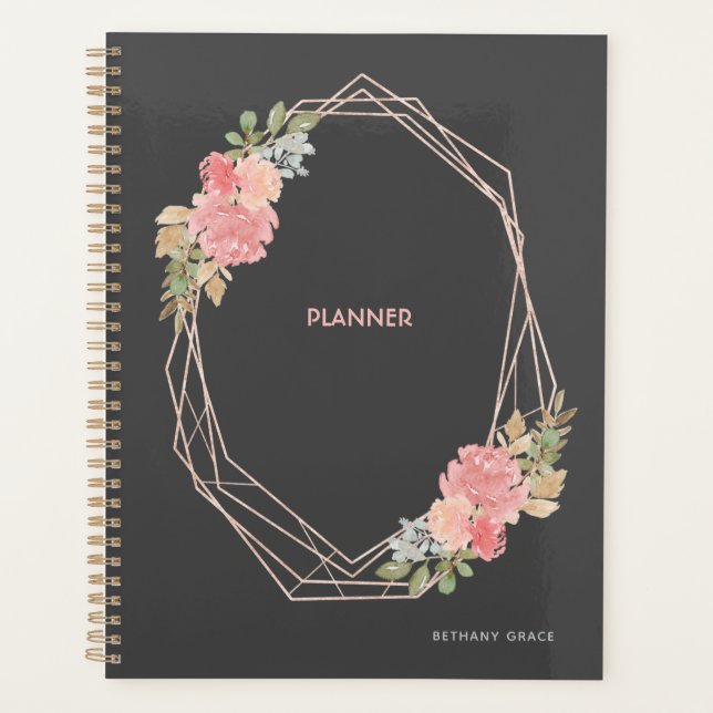 Modern Floral Planner (Front)