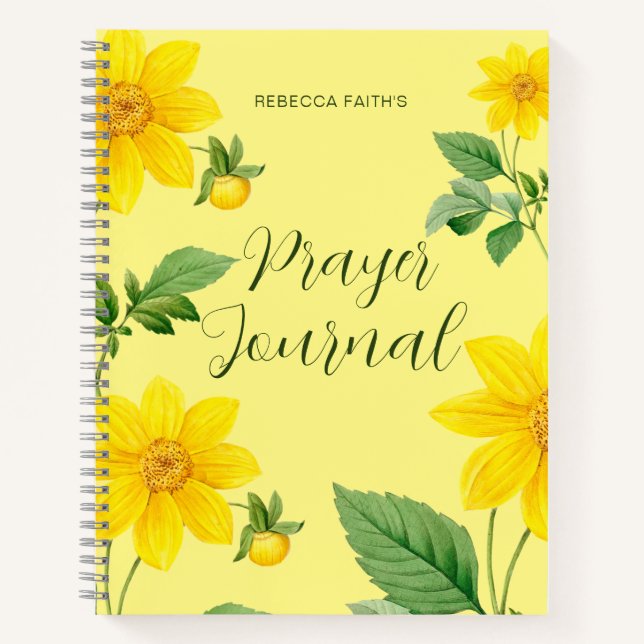 Modern Floral Prayer Journal (Front)