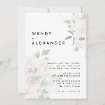 Modern Floral Roses Details All in One Wedding