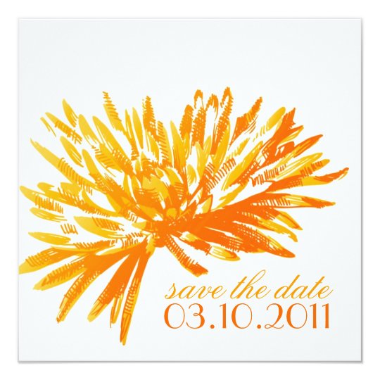 Modern Floral Save the Date Cards