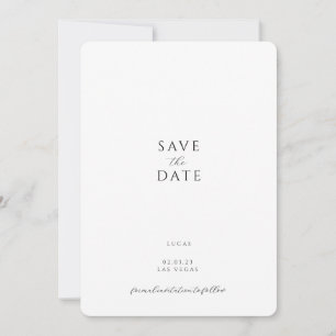 Modern Floral Save the Date Invitation