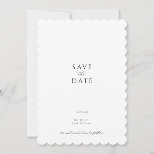Modern Floral Save the Date Invitation