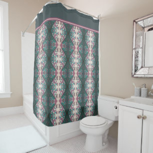 Modern Floral Shower Curtain
