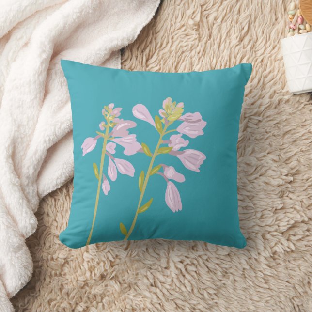 Modern Floral Silhouette Cushion (Blanket)