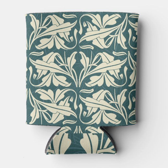 Modern Floral: Stylish Pattern Design. Can Cooler (Front)