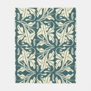 Modern Floral: Stylish Pattern Design. Fleece Blanket