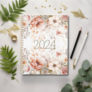 Modern Floral Watercolor Planner