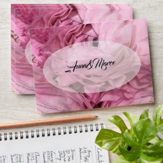 Modern floral wedding envelope