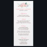 Modern Floral Wedding Menu Cards<br><div class="desc">Romantic and modern floral design menu cards.</div>