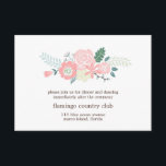 Modern Floral Wedding Reception Card<br><div class="desc">Custom wedding reception cards feature an elegant floral illustration. Perfect for any summer or spring wedding. Visit our store for matching products and more bridal stationery and favours.</div>