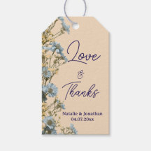 Modern Floral Wedding Thank You 