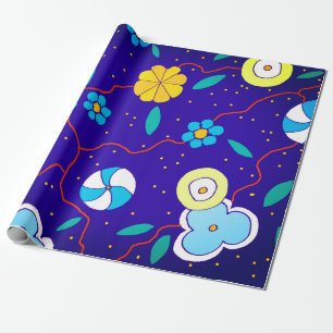 Modern Floral Wrapping Paper