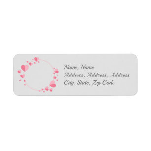 Modern Floral Wreath Greetings Postage
