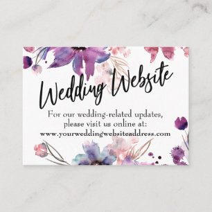 Modern Florals Wedding Website, Save the Date Card