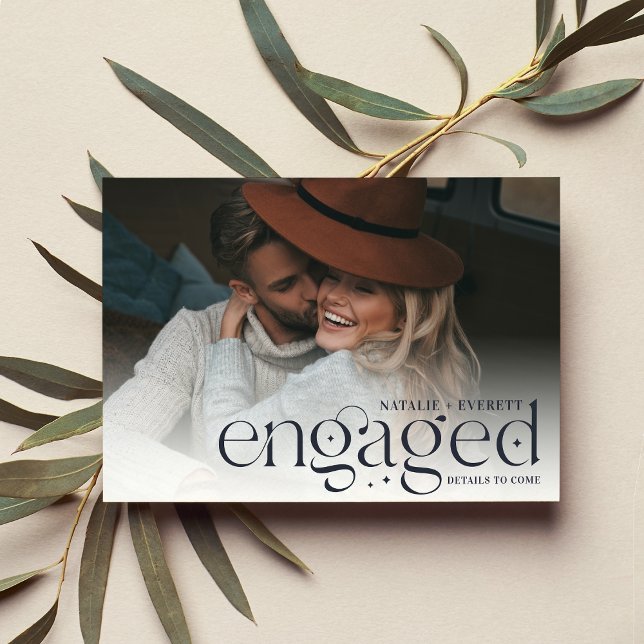 Modern Flourish | Photo Engagement Announcement (Creator Uploaded)