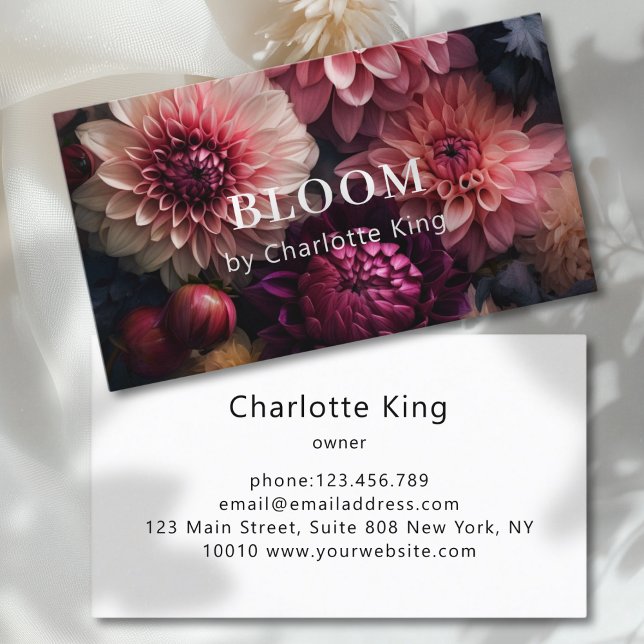 Modern Flower  Business Card (Modern Flower Business Card)